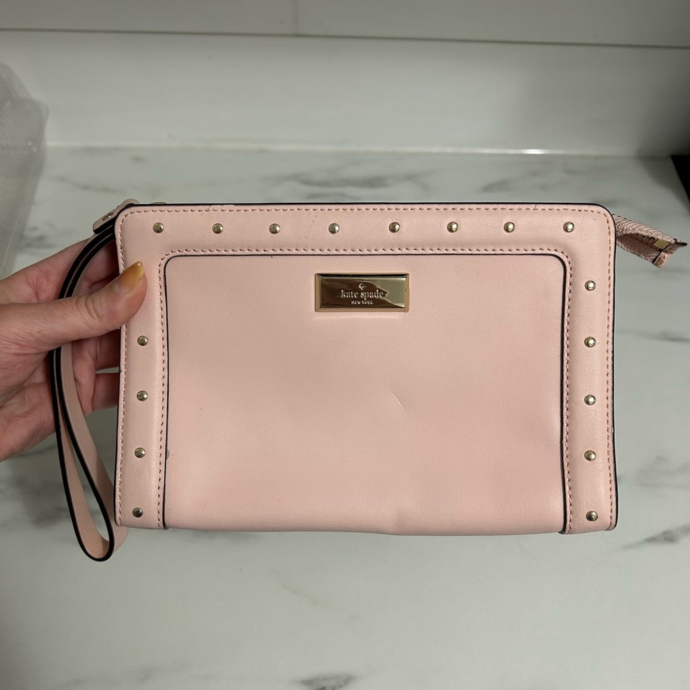Pink Kate Spade wristlet